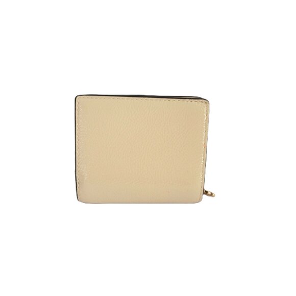 Coach CW790 Snap Wallet Crinkled Patent Leather Small Clutch Pearl - Picture 3 of 8